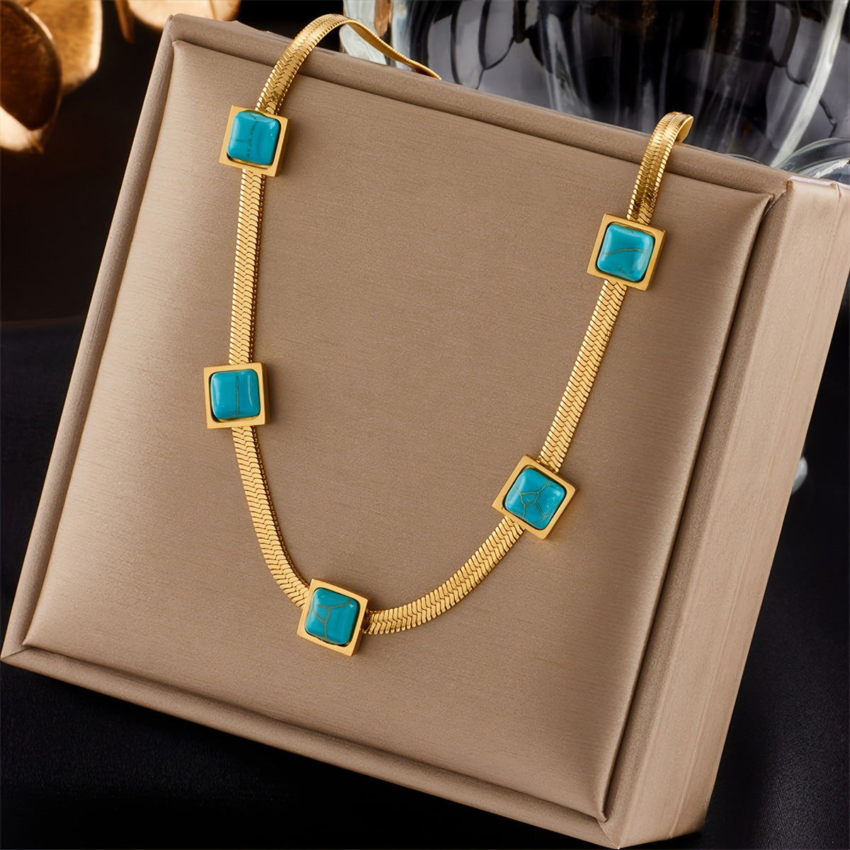 Vionelle kustlijnketting | Goud