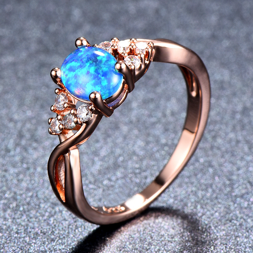 Sylva Moonhart witte ring | Roségoud