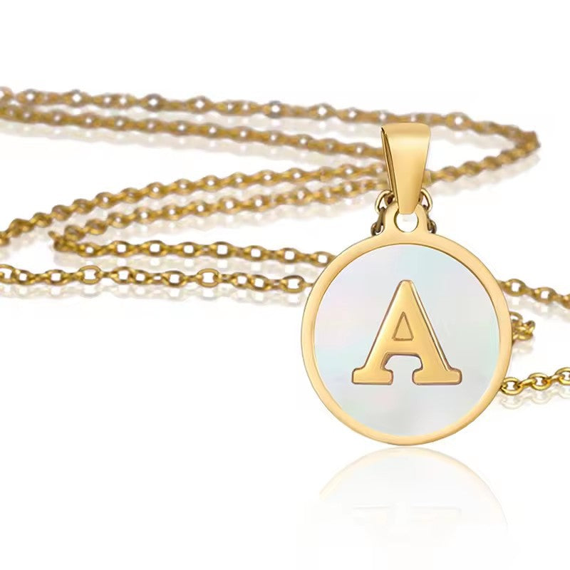 Monette ketting met initiaal | Goud