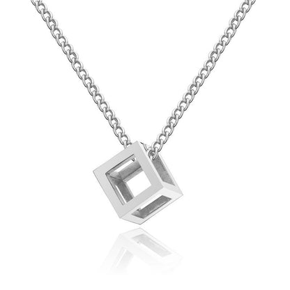 Ketting met open kubushanger | Witgoud