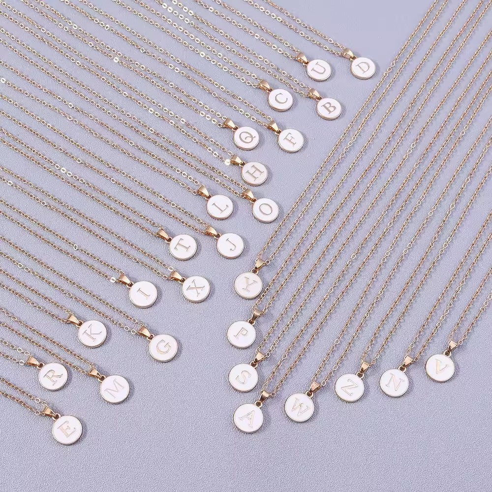 Monette ketting met initiaal | Goud