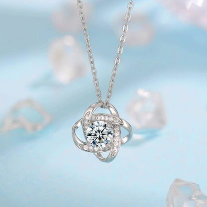 Fleur de Givre set met klaverknoop | Witgoud