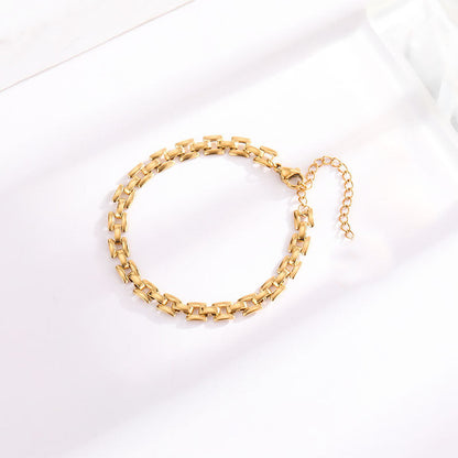 Timepiece schakelarmband | Goud
