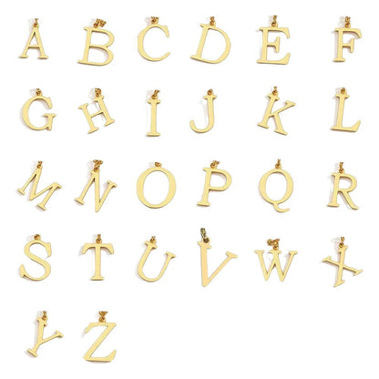 Gelaagde ketting met initiaal | Goud