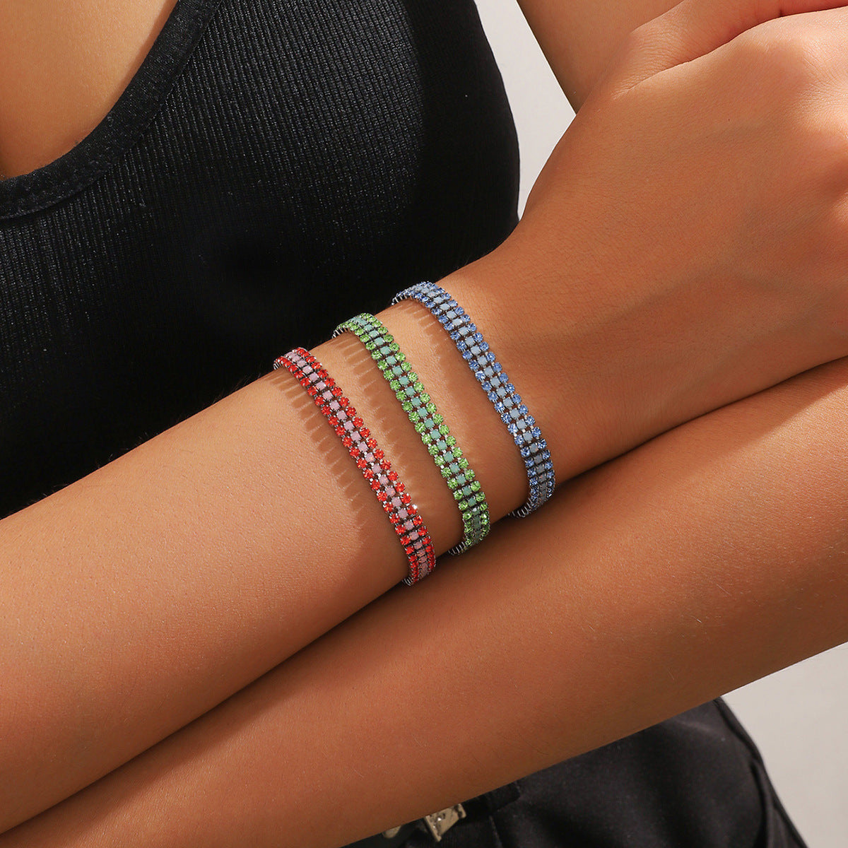 Signature glansarmband | Witgoud