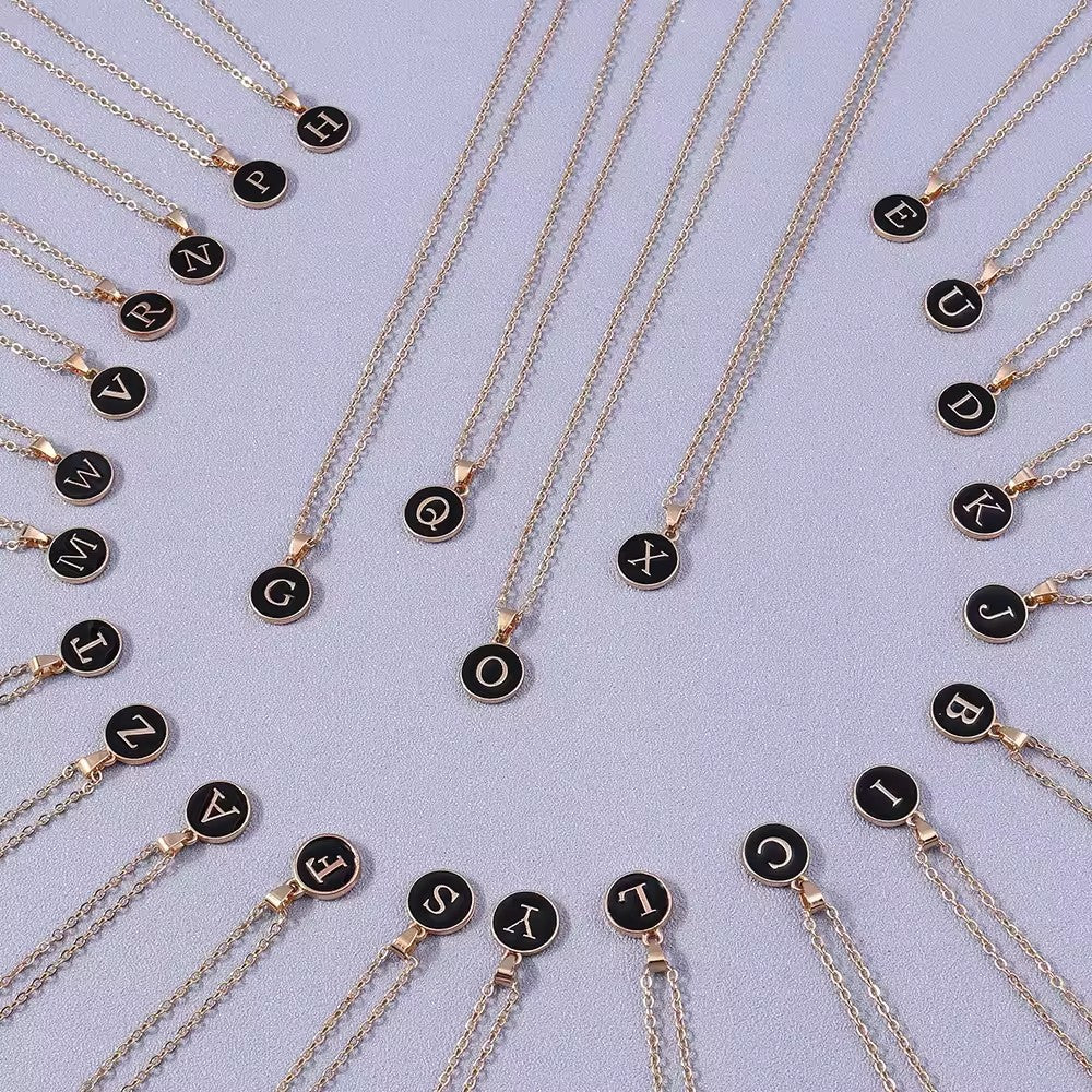 Monette ketting met initiaal | Goud