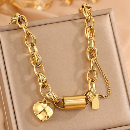 Heartened grove ketting | Goud