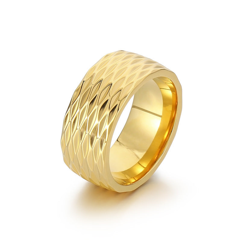 Kaelis bandring met rasterpatroon | Goud