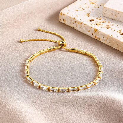 Horizen tennisarmband | Goud