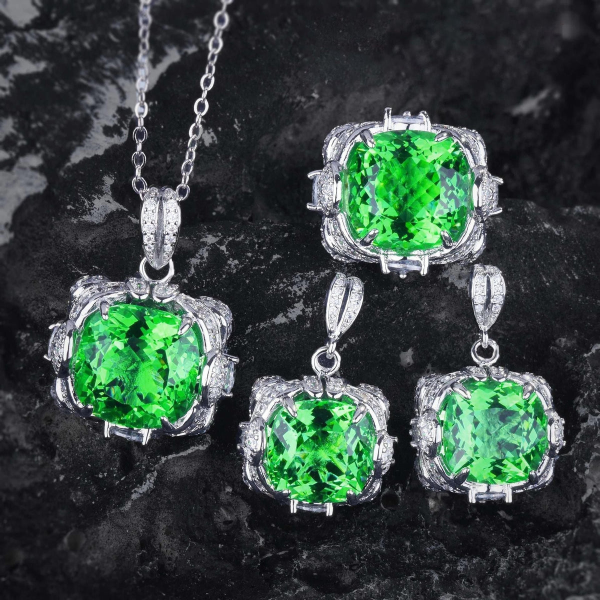 Velora Thandrelle smaragdgroene set | Witgoud