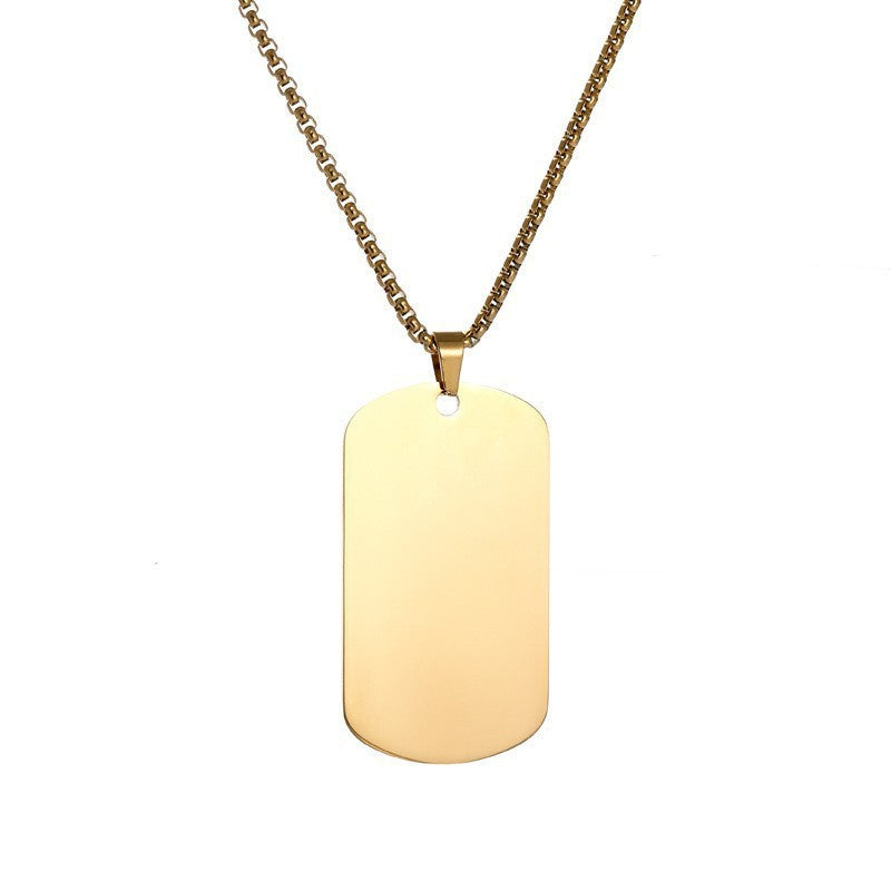 Essential ketting met plaatje | Goud