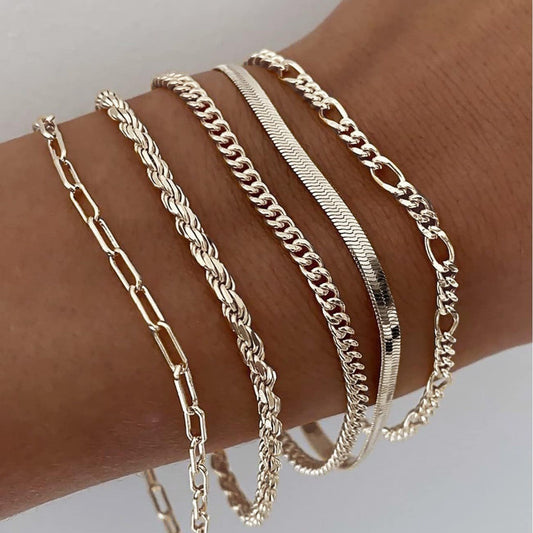 Ellis Renner armbandenset | Witgoud