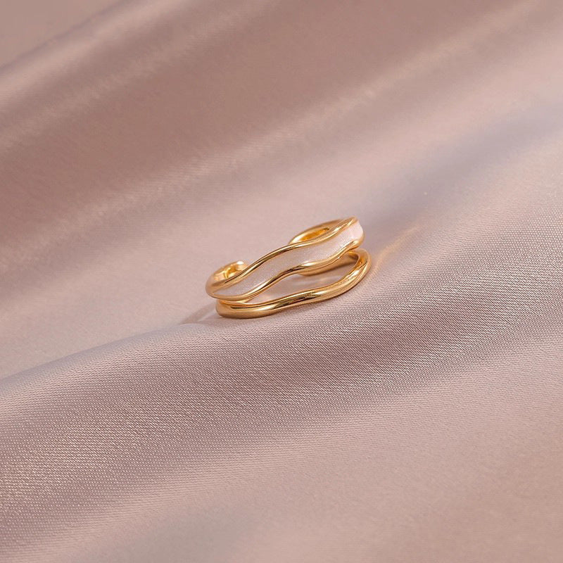 Sahira gelaagde golfring | Goud
