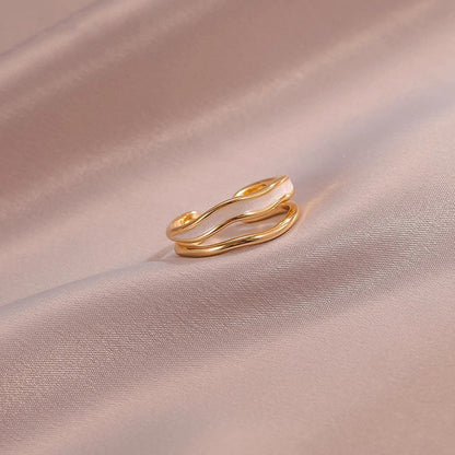 Sahira gelaagde golfring | Goud