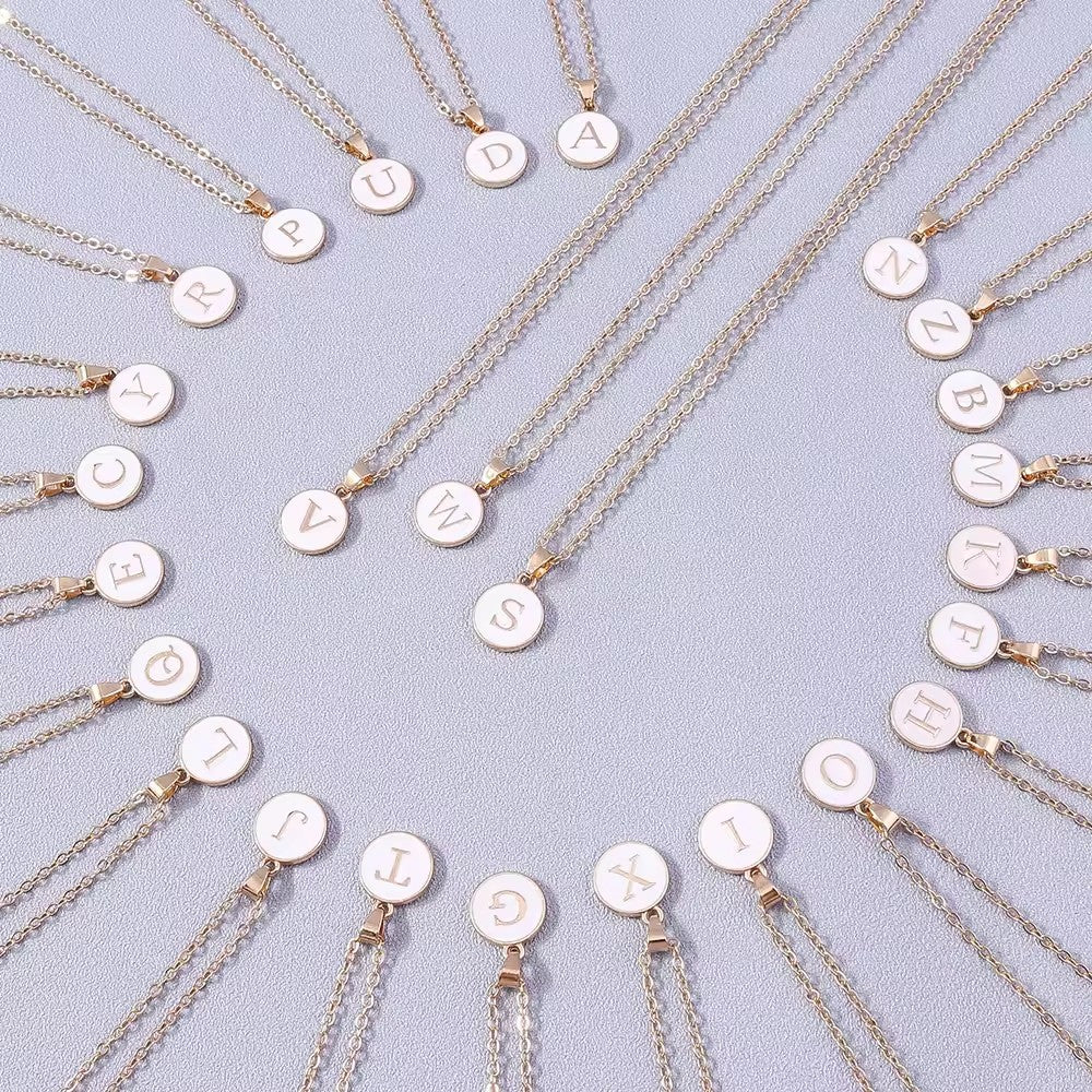 Monette ketting met initiaal | Goud
