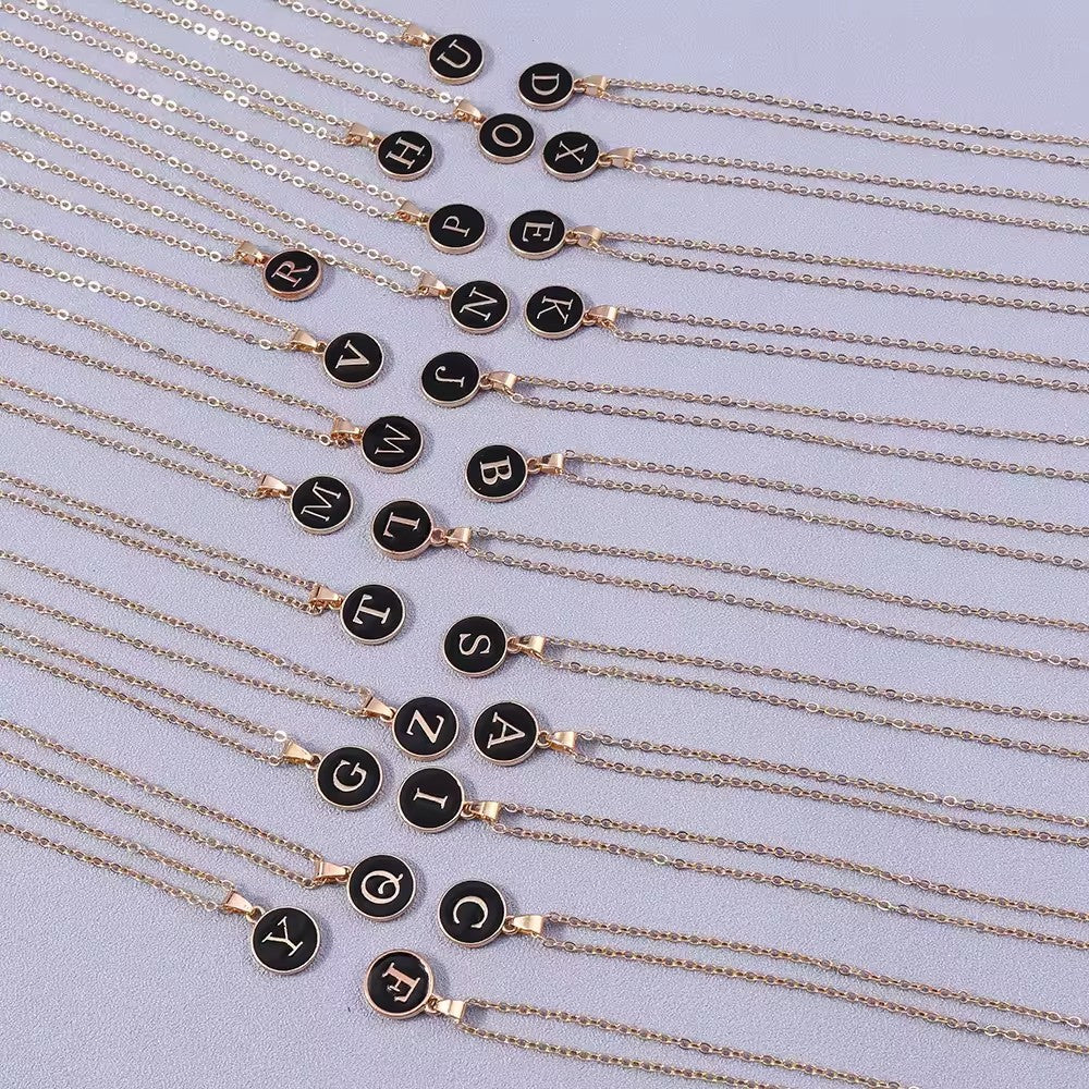 Monette ketting met initiaal | Goud