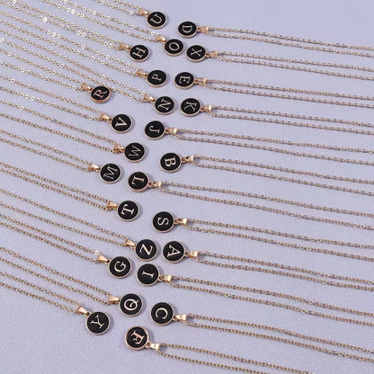 Monette ketting met initiaal | Goud