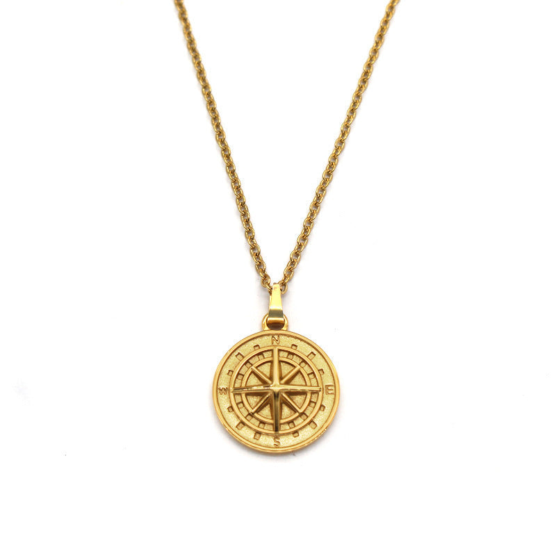 Ketting met kompashanger | Goud