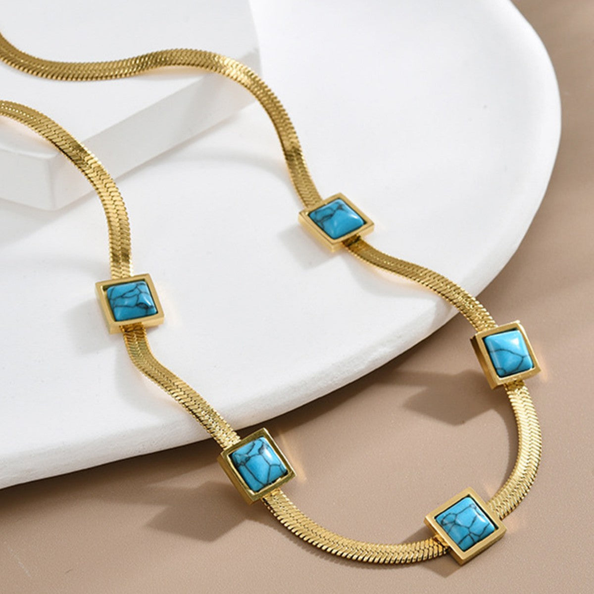Vionelle kustlijnketting | Goud