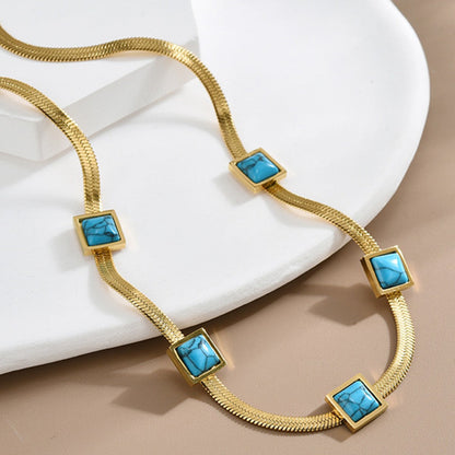 Vionelle kustlijnketting | Goud