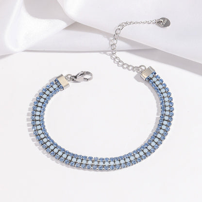 Signature glansarmband | Witgoud