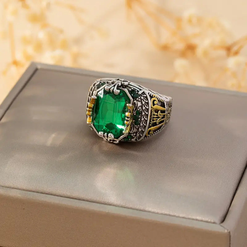 Klara Emerin ring | Gemengd goud