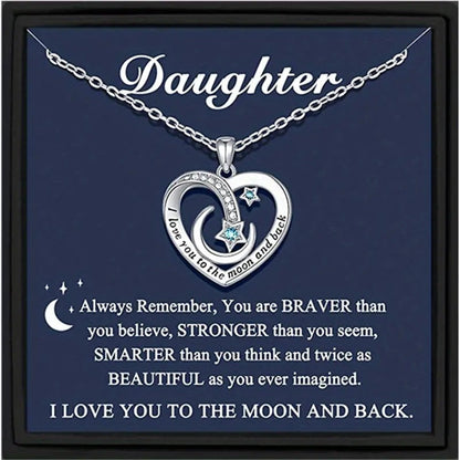 Voor mijn dochter - Ik hou van je tot de maan-ketting