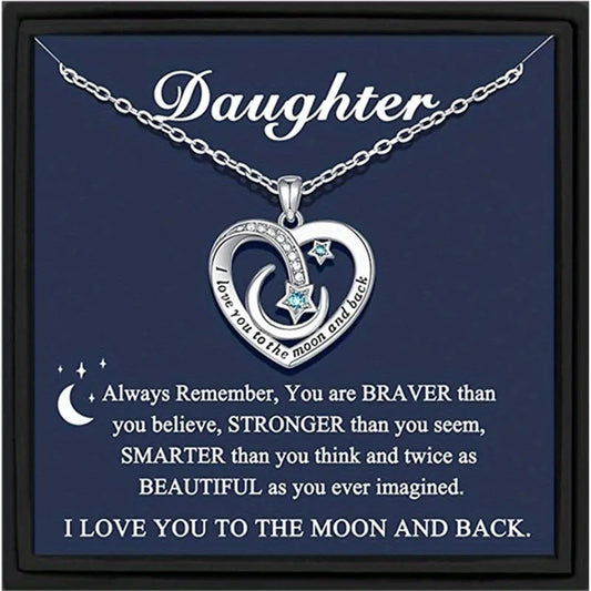 Voor mijn dochter - Ik hou van je tot de maan-ketting
