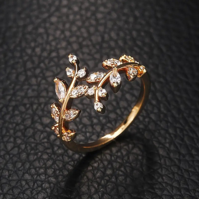 Elegante gouden ring met ranken | Goud