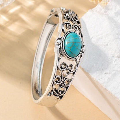 Alouette vintage armband met embleem | Witgoud