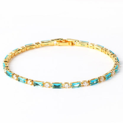 Armband met natuurlijke turkoois | Goud