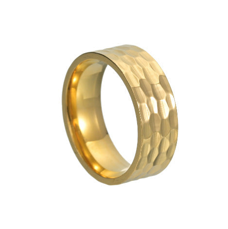 Varek gehamerde bandring | Goud