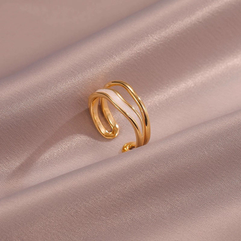 Sahira gelaagde golfring | Goud