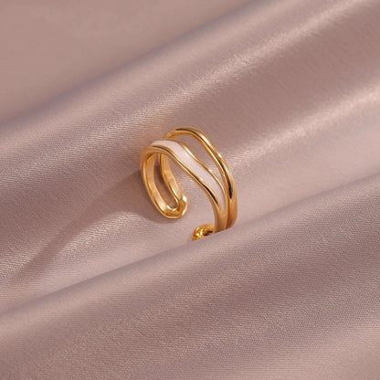 Sahira gelaagde golfring | Goud