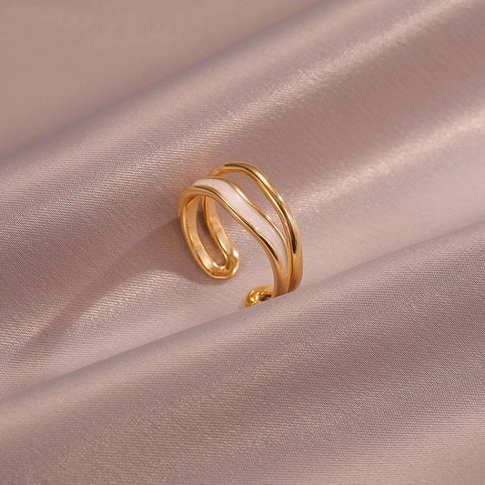 Sahira gelaagde golfring | Goud