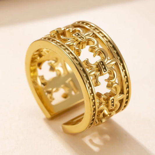 Forge ring met keizerskroon | Goud