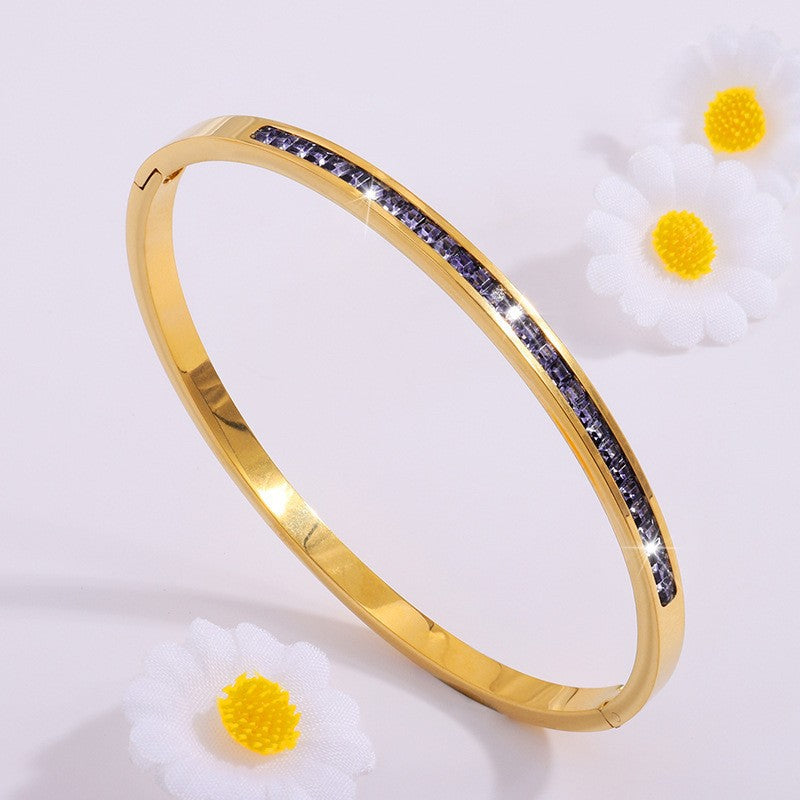 Liora Bellanotte groene armband | Goud