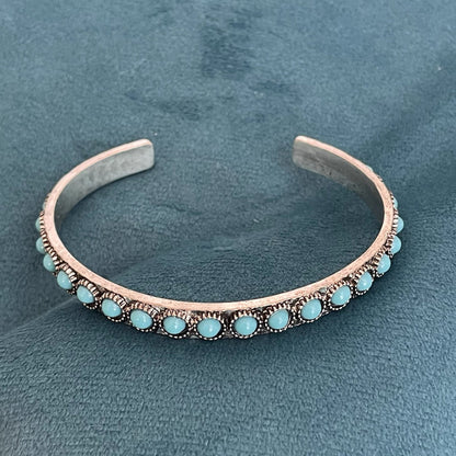 Talisse open armband met turkoois | Witgoud