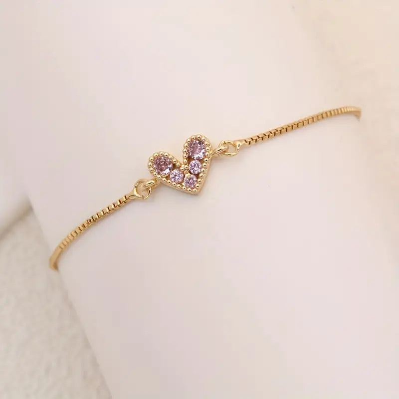 Blush liefdesarmband | Goud