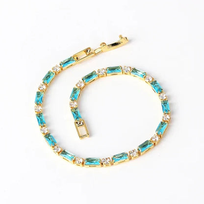 Armband met natuurlijke turkoois | Goud