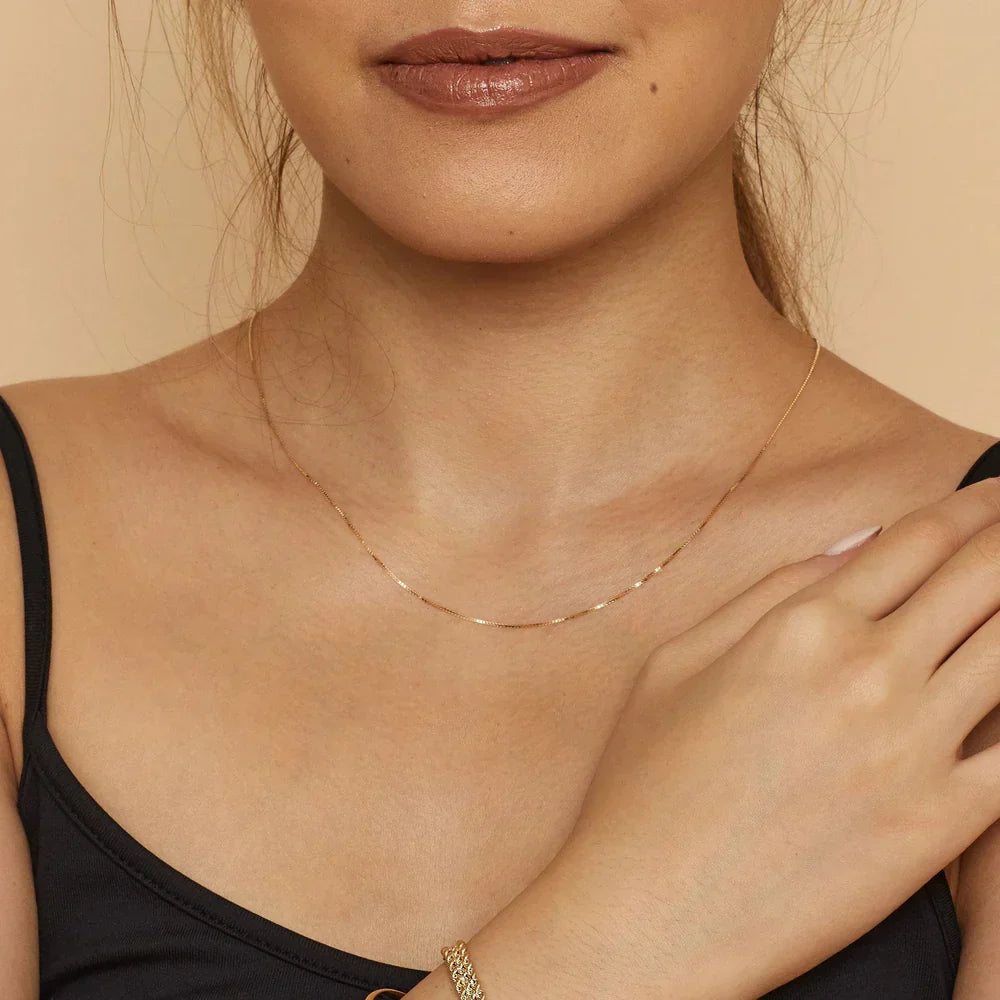Bodega ketting met venetiaanse schakels | Goud