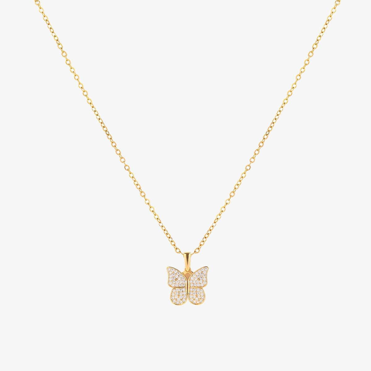 Stralende vlinderketting | Goud