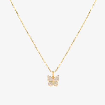 Stralende vlinderketting | Goud