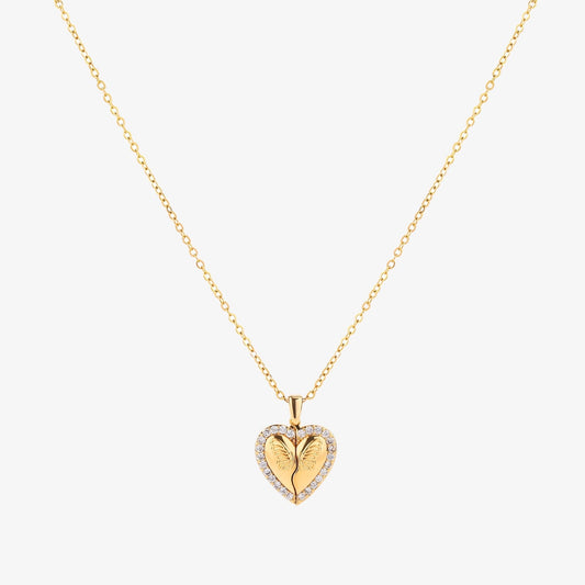Vlinderhartketting | Goud