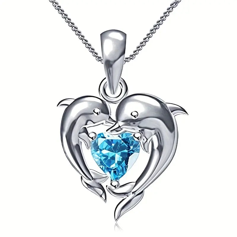 Oceanheart dubbele ketting | Witgoud