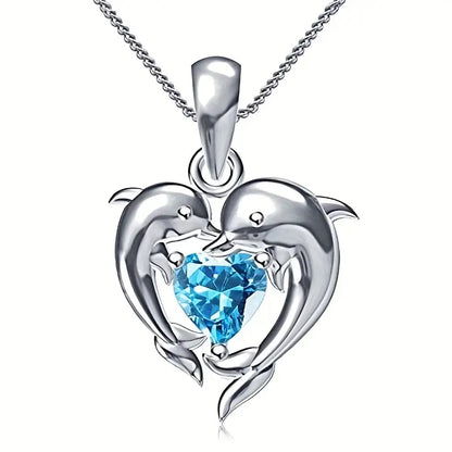 Oceanheart dubbele ketting | Witgoud
