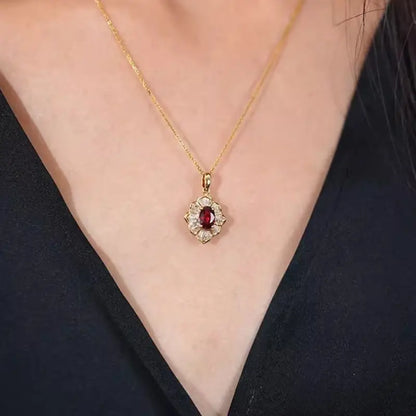 Kavella Solcrimson ketting | Goud