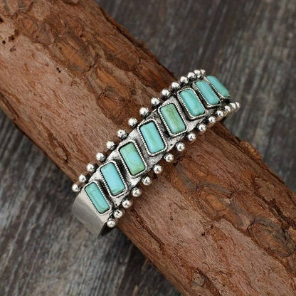 Quinara open armband met turkoois | Witgoud