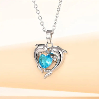 Oceanheart dubbele ketting | Witgoud