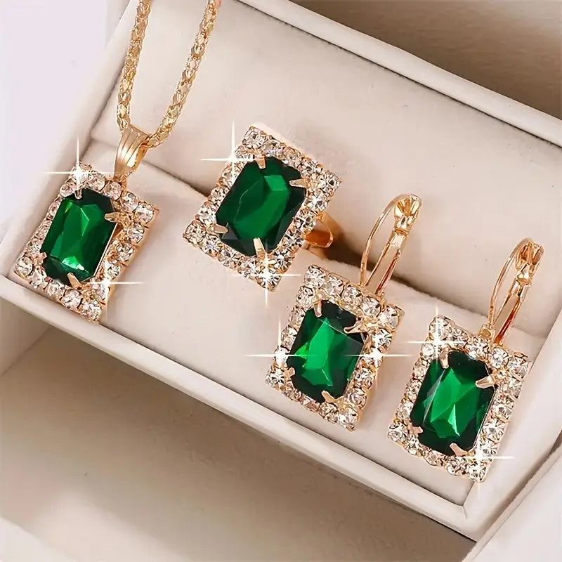 Sylvara Greenveil sieradenset | Witgoud